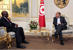 Tunisie : Le Président de la BAD chez Moncef Marzouki Donald Kaberuka