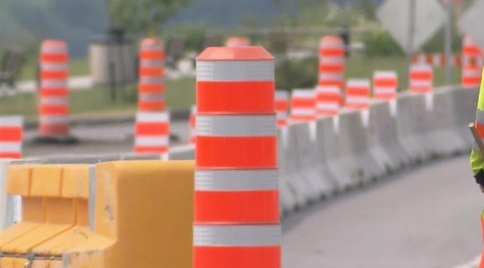 Changement provisoire du trafic routier, sur la route régionale n° 22