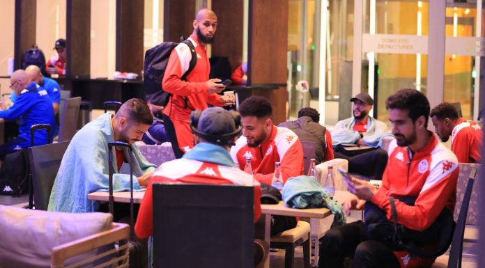 Arrivée des Aigles de Carthage à Johannesburg en prévision du match face à la Namibie dimanche
