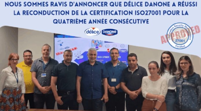 Le groupe Danone reconduit son ISO27001, pour la 4ème fois consécutive