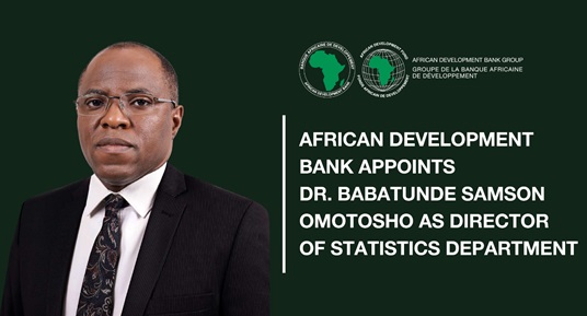 La BAD met Babatunde Samson Omotosho à la tête du Département des statistiques
