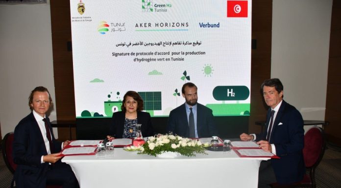 Signature de 6 protocoles d’accord pour la production d’hydrogène vert en Tunisie