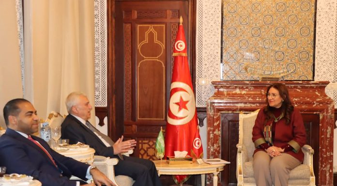 La ministre des Finances s’entretient avec le Président du Conseil d’Administration de la « Tunisian Saudi Bank »