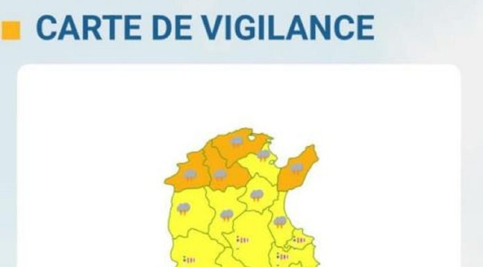 Orages violents: Quatre gouvernorats du nord placés en vigilance orange