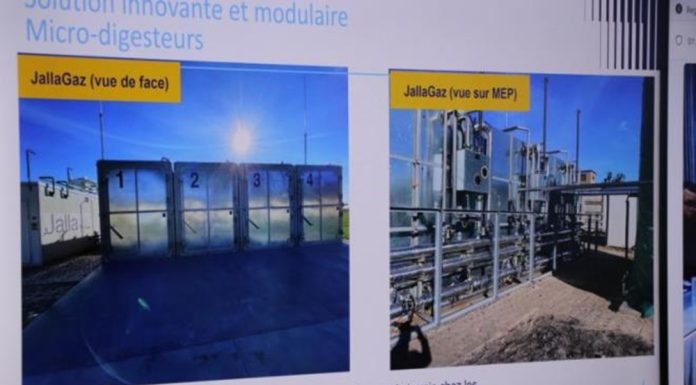 Traitement biologique et production de biométhane par déchets ménagers à Djerba.