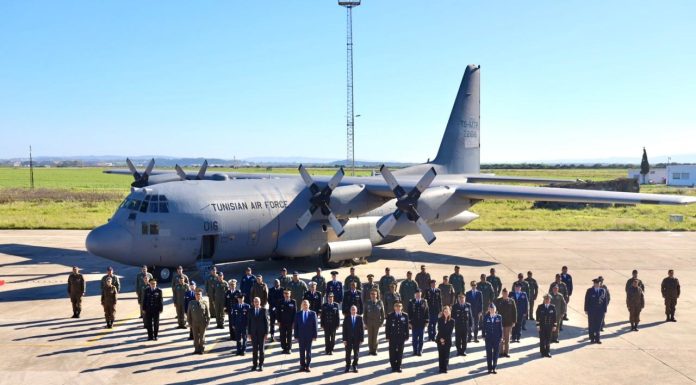 La Tunisie réceptionne un avion C-130, don des Etats-Unis