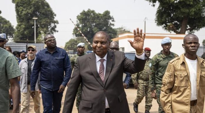 Centrafrique-Présidentielle : Touadéra réélu avec 77,90% des voix