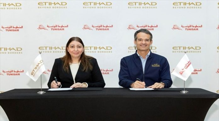 Signature d’un accord commercial de partage de codes entre Tunisair et Etihad Airways