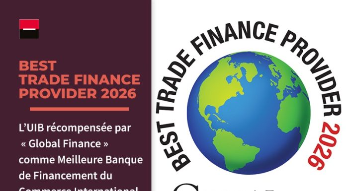 UIB sacrée meilleure banque de financement du commerce international en Tunisie
