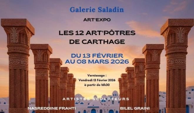 « Les 12 Art’Pôtres de Carthage » : Exposition de groupe à la galerie Saladin à Sidi Bou Saïd