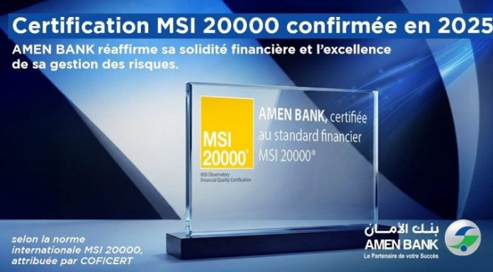 Amen Bank : Certification, et sécurité digitale au point