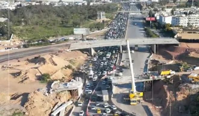 Reprise de circulation sur la RN 22 après démolition du pont