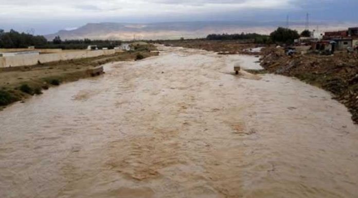 Intempéries: La route reliant Oued Mliz à Dekhalia fermée à la circulation