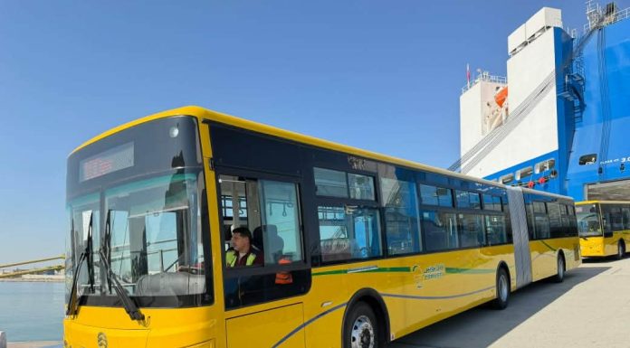 La Tunisie réceptionne un nouveau lot de bus chinois