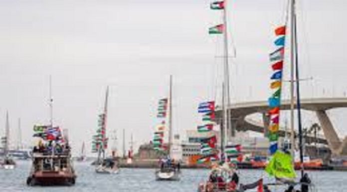 La flottille de la résilience appareille de Barcelone en direction de Gaza pour briser le blocus