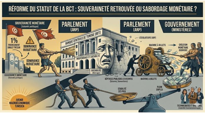Réforme du statut de la BCT : L’illusion de souveraineté amènera-t-elle au sabordage monétaire ?