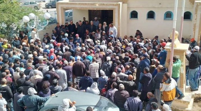 Gafsa : Protestation des ouvriers de la société de l’environnement