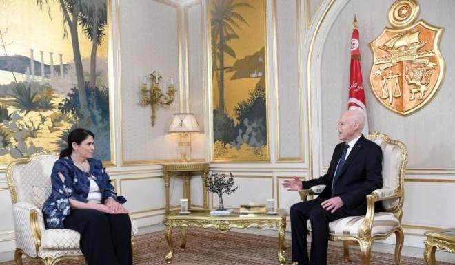 Le président Saïed reçoit la vice-présidente de la CUA